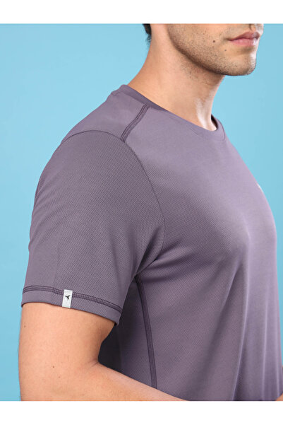 Technosport By Styli Solid Crew Neck Slim Fit T-Shirt