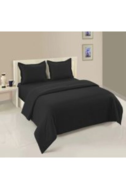 HomePuls Lenjerie cu elastic la cearsaf pat Damasc Policoton dungă 1 cm, pentru saltea 140 x 200 cm, cearsaf