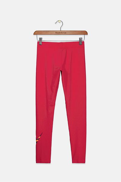 Nike Kids Girl Tight Fit Brand Logo Pants, Dark Pink
