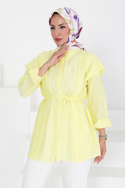 TOFİSA Pleated Tunic Sari - 27435