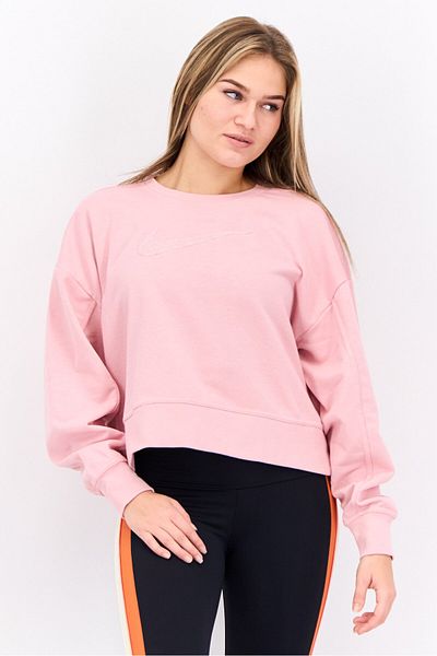 Nike Women Sportswear Fit Long Sleeves Training Sweatshirt, Pink