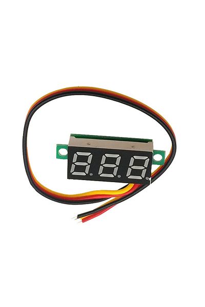 OEM Voltmetru digital LED, cu 3 fire 0.28"