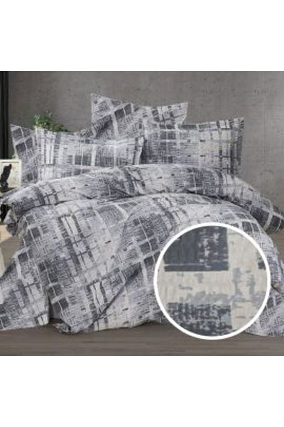Ralex Bed Linen Set Creponata 100% Cotton, Bed Sheet 160 x 240 cm, Comforter 140 x 210 cm, Pillowcase 50 x