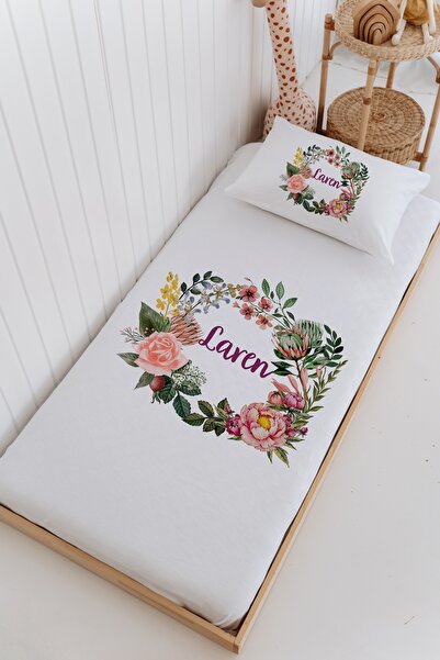 Lilabio İsme Özel %100 Pamuk Bebek Ve Çocuk Tek Kişilik 165 X 225 Cm Pike Tak...