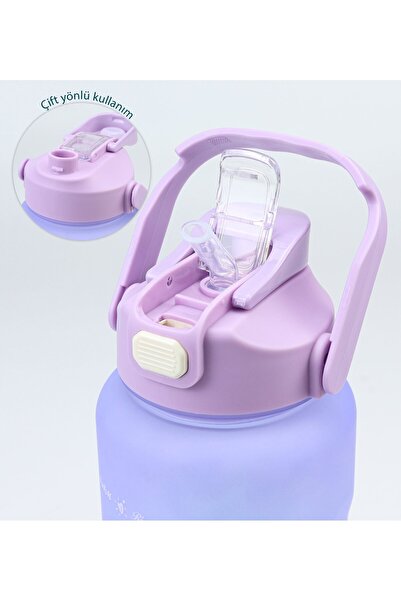 İkon store Purple 3-Piece Interlocking Water Bottle