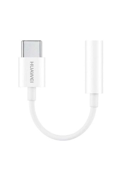 Huawei Adaptor audio, USB Tip-C la mufă de 3,5 mm, CM20, 8 cm, alb