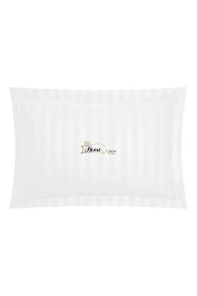 HomePuls Față de pernă din bumbac damasc 100%, dungi 1 cm, 50 x 70 cm cu marg...