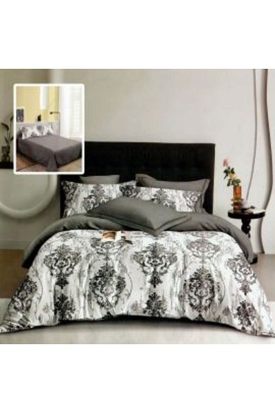 Ralex Double Bed Cotton Finet Bedding Set 6 Pieces 220 x 240 cm, Quilt 200 x 230 cm, 2 Pillowcases 50 x 70