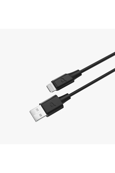 Powerology كابل MFI Lightning إلى USB-A TPE مُغطى بطبقة خارجية بطول 1.2 متر