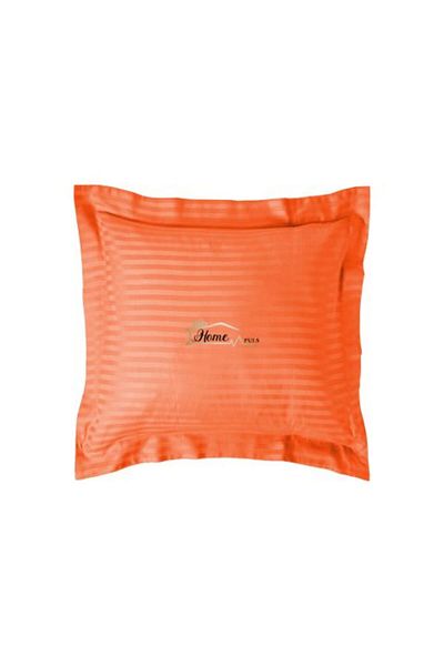 HomePuls Fata de perna Damasc policoton dunga 1 cm, 40 x 40 cm si tiv cu bordura 3,5 cm, Rosu Corai