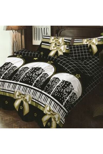 Ralex Economic Bedding Package Double Bed Finet 6 Pieces + 2 Quilted Pillows 50 x 70 cm + Quilt 200 x 215