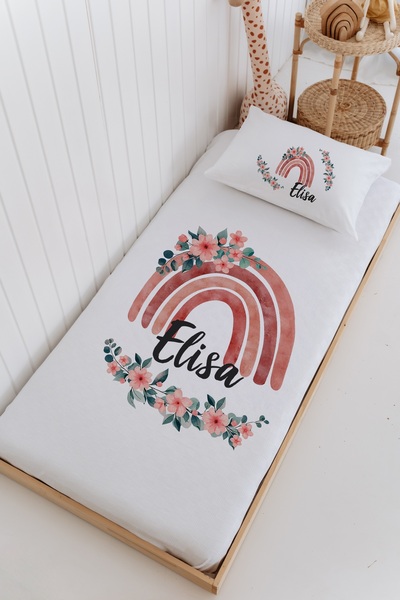 Lilabio İsme Özel %100 Pamuk Bebek Ve Çocuk Tek Kişilik 165 X 225 Cm Pike Tak...