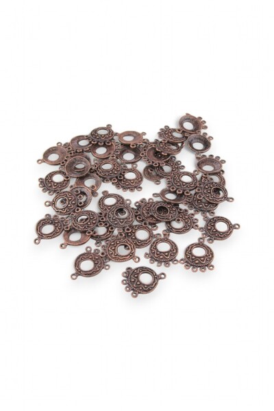 Serhat Aksesuar ve El İşçilik حلقة دائرية مقاس 20 × 20 مم مع حواف متدلية من ا...