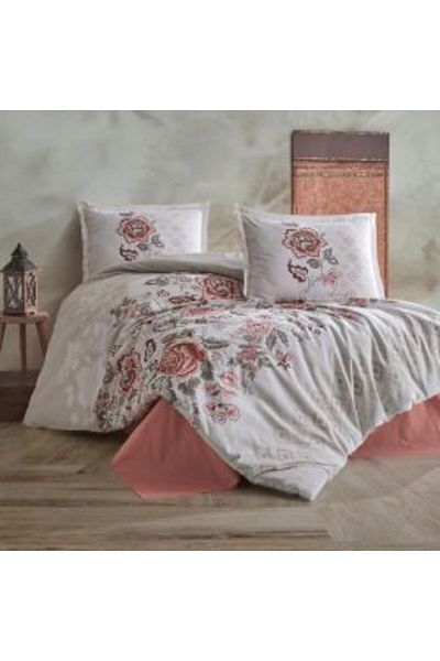 Ralex Double Bed Linen 100% Cotton Ranforce 4-Piece Extra Large Set, Sheet 240x260 cm, Duvet Cover 200x220