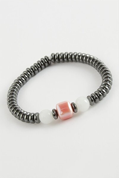 Ronanna سوار من الحجر الطبيعي والزجاج والهيماتيت