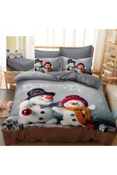 Ralex Christmas Bed Linen Finet 3D, 6 Pieces, Sheet 220x230 cm, Duvet 200x230 cm, 2 Pillowcases 70x70 cm,