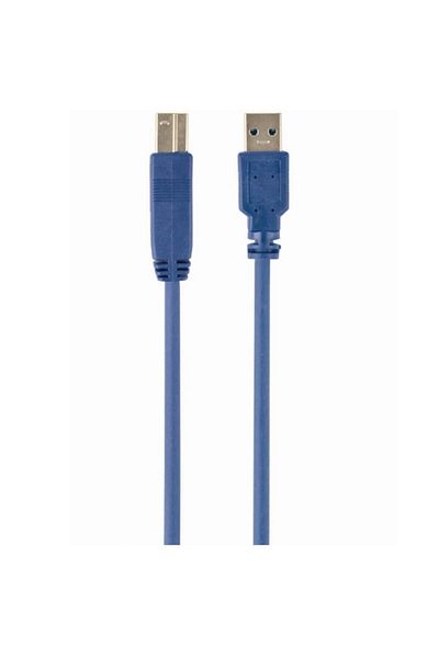 Gembird Cablu USB pentru imprimantă, USB-A 3.0 la USB-B 3.0, 3 m, conectori placați cu aur, albastru