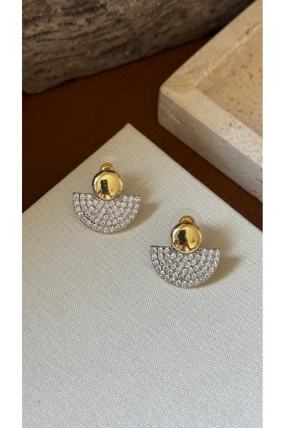 Muse Sister Çift Renk Taş Detaylı Maria Jose Küpe