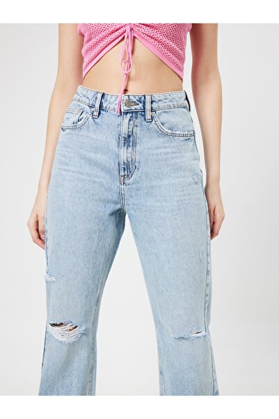 Loft Pantaloni de damă cu picioare late lungi, cu ajustare normală