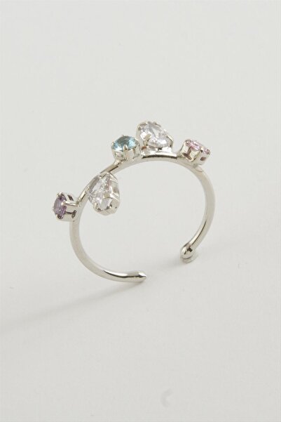 CT STONES خاتم حجر بيضاوي ملون