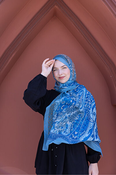 49eyşanipek Sliding Ethnic Patterned Cotton Shawl