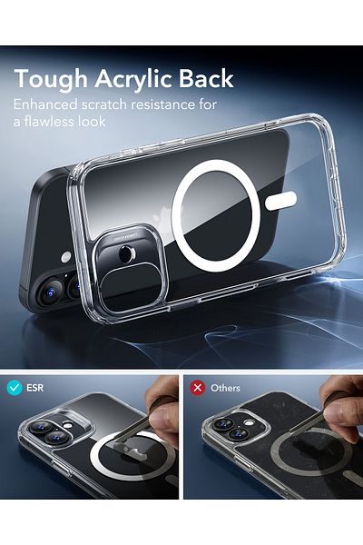 ESR iPhone 16 Plus Halolock Magsafe Classic Hybrid Silicone Case + Screen Protector Set