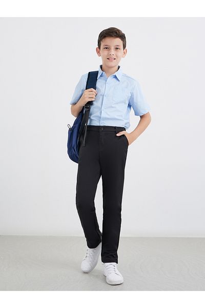 Styli Boys Light Blue Short Sleeves Shirt with Pocket