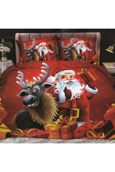 Ralex Lenjerie pat cu motive Crăciun Cocolino XMAS 4 piese