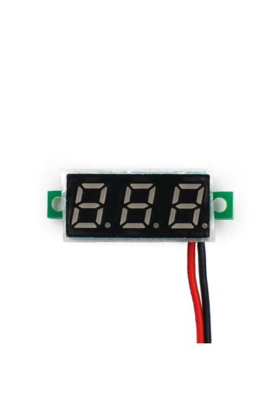 OEM Voltmetru digital cu 2 fire, DC2.5V-30V, Verde, 0.28"