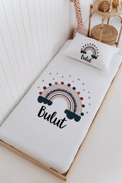 Lilabio İsme Özel %100 Pamuk Bebek Ve Çocuk Tek Kişilik 165 X 225 Cm Pike Tak...