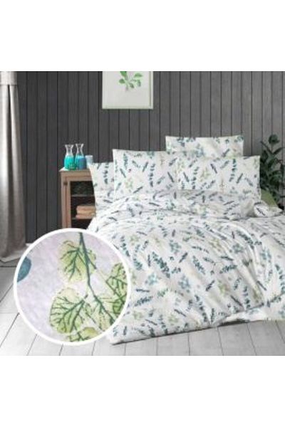 Ralex Lenjerie pat dublu Creponata 100% Bumbac, cearsaf pat 200 x 230 cm, pilota 180 x 215 cm, 2 fete pern