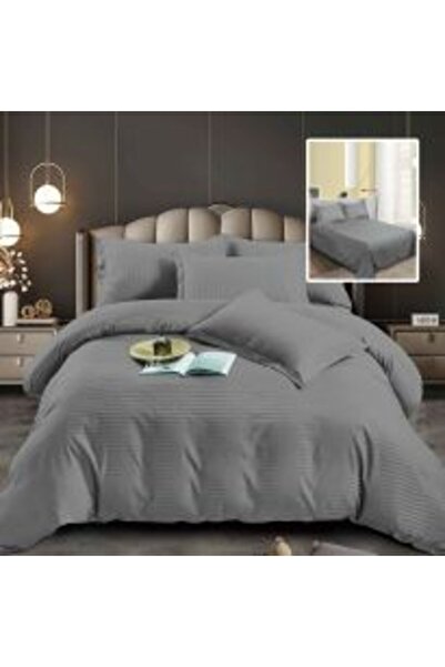 Ralex Economic Package Double Bed Linen Finet 6 Pieces + 2 Quilted Pillows 50 x 70 cm + Quilt 200 x 215 cm