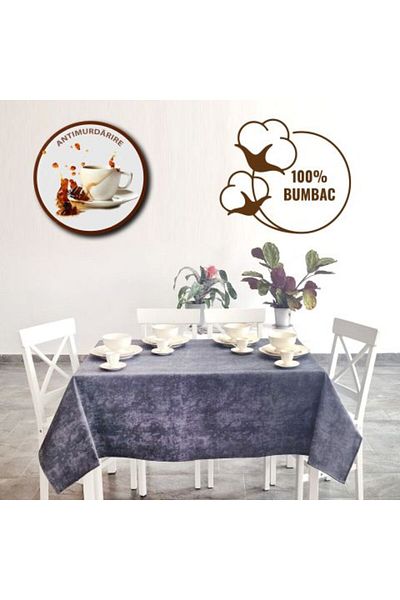 Ralex Față de masă rezistentă la pete, 100% bumbac, 160 x 240 cm, violet degrade