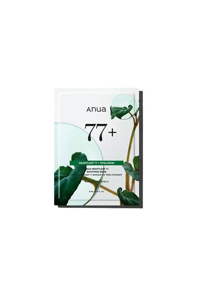 ANUA Anwa, Mask, Hemp Leaves, Skin Revitalizing, Heart Leaf 77%