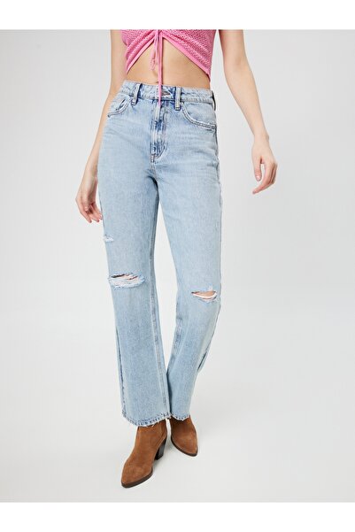 Loft Pantaloni de damă cu picioare late lungi, cu ajustare normală