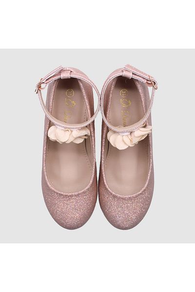 ddaniela D' Daniela - Glitter Blossom Ankle Strap Shoes