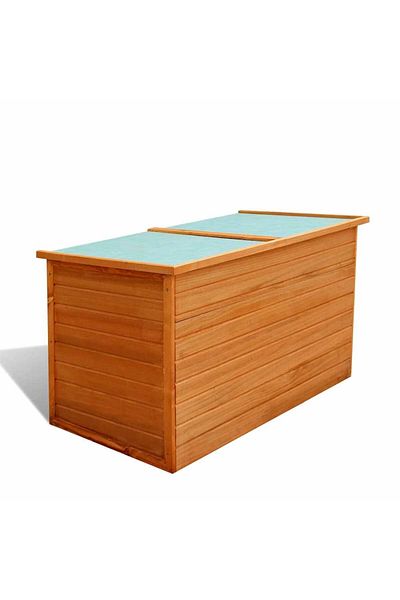 vidaxl Garden Storage Box 126x72x72 cm Wood