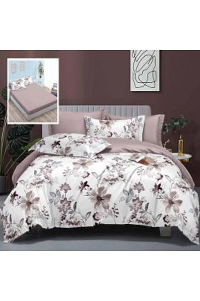 RALEX PUCIOASA Double Bed Linen Finet Cotton Elegance 6 pieces with Elastic Sheet Mattress 160 x 200 cm or 180 x 20