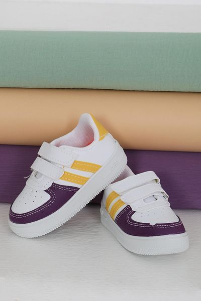TOFİSA Women's Purple Sari Colored Baby Shoes - 27483