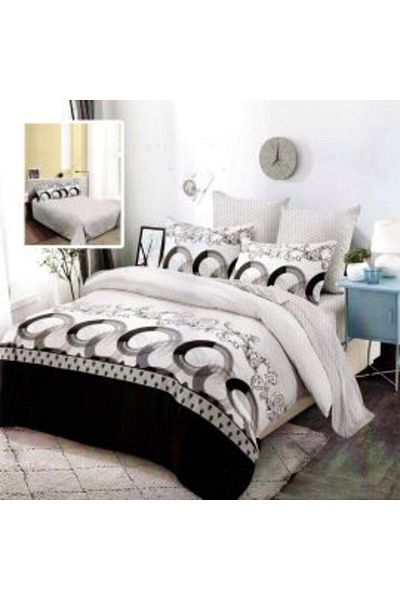 Ralex Economic Package Double Bed Finet Bedding 6 Pieces + 2 Quilted Pillows 50 x 70 cm + Duvet 200 x 215