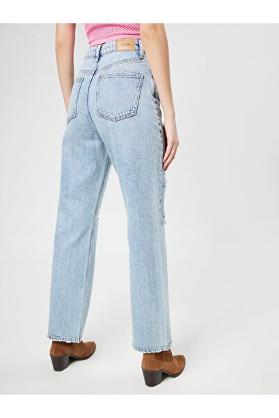 Loft Pantaloni de damă cu picioare late lungi, cu ajustare normală