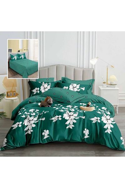 Ralex Economic Set Double Bed Linen Finet 6 Pieces + 2 Quilted Pillows 50 x 70 cm + Duvet 200 x 215 cm Spr