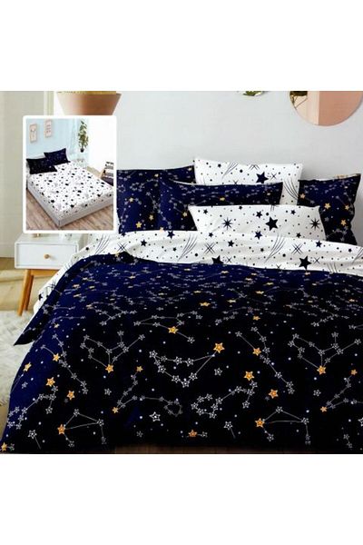 Ralex Economic package double bed linen Finet 6 pieces with mattress cover + 2 quilted pillows 50 x 70 cm