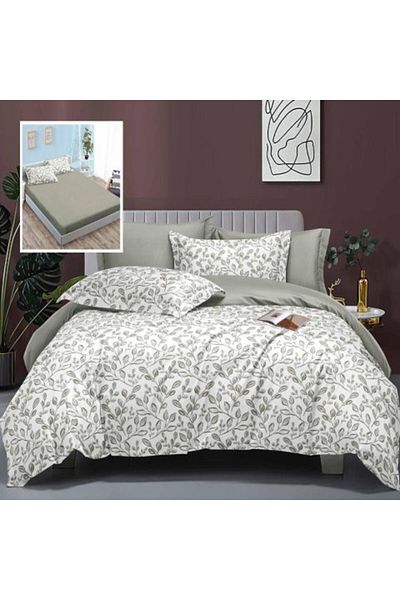 Ralex Elegance Bedding Set for Double Bed Finet 6 Pieces with Mattress Cover + 2 Quilted Pillows 50 x 70 c