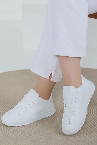 TOFİSA Women's White Air Sports Shoes - 27474