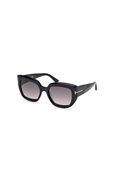 Tom Ford Tf 1192S 01B 53 Kadın Geometrik Siyah Kemik Güneş Gözlüğü