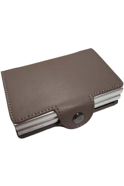 iUni Πορτοφόλι P3 Διπλό RFID, 16 κάρτες, Σκούρο Μπεζ