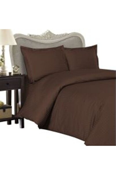 Ralex Double Bed Linen Cocolino Spot with Fleece, 4 Pieces, Brown, Pucioasa
