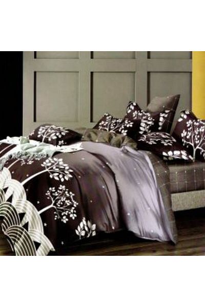 Ralex Economic Package: Double Bed Linen Finet 6 Pieces + 2 Quilted Pillows 50 x 70 cm + Quilt 200 x 215 c
