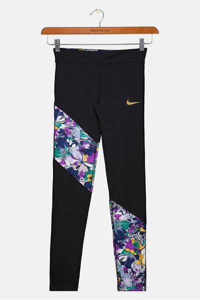 Nike Kids Girl Dri-Fit Training Leggings, Black Combo